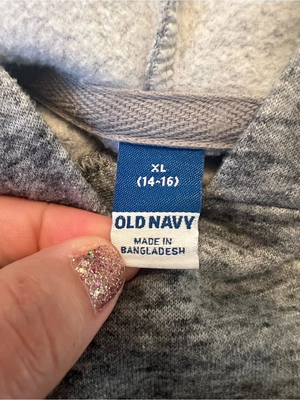 Old Navy Light Heather Gray Kids Hoodie Pullover